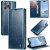 CaseMe iPhone 16 Pro Max Luxury Wallet Magnetic Case Blue