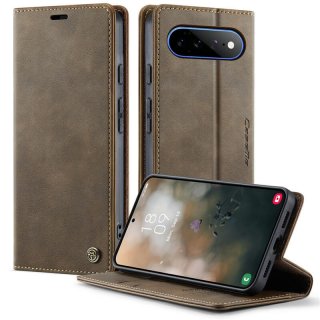 CaseMe Google Pixel 11 Pro XL Magnetic Wallet Case with RFID Blocking Coffee