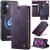 CaseMe Samsung Galaxy A57 2-in-1 Magnetic Wallet Case with RFID Blocking Purple