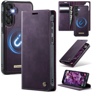 CaseMe Samsung Galaxy A55 2-in-1 Magnetic Wallet Case with RFID Blocking Purple