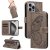 For iPhone 16 Pro Max Butterfly Embossed Wallet Kickstand Case Gray