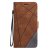 iPhone XS Max Wallet Splicing Kickstand PU Leather Case Brown