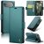 CaseMe iPhone Air Wallet RFID Blocking Magnetic Buckle Case Green