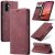 CaseMe Samsung Galaxy A26 5G Wallet Magnetic Suede Leather Case Red