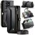 CaseMe Samsung Galaxy S26 Ultra RFID Blocking Wallet Crossbody Case with Wireless Charging Black