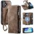 CaseMe iPhone 17 2-in-1 Magnetic Wallet Case with MagSafe & RFID Blocking Coffee