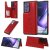 Samsung Galaxy Note 20 Ultra Luxury Cute Cats Magnetic Card Slots Stand Case Red