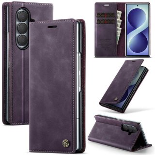 CaseMe Samsung Galaxy Z Fold8 Ultra Magnetic Wallet Case with RFID Blocking Purple