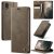 CaseMe iPhone XR Magnetic Wallet Case with RFID Blocking Coffee