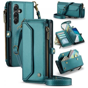 CaseMe Samsung Galaxy A16 5G Wallet RFID Blocking Crossbody Phone Case Green