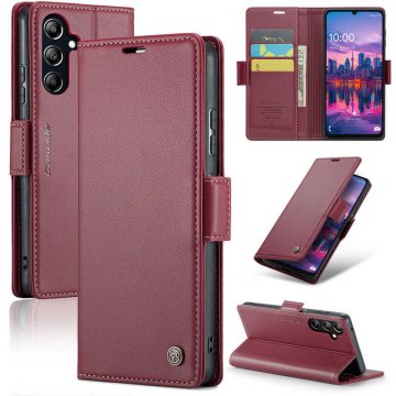 CaseMe Samsung Galaxy A16 5G Wallet RFID Blocking Magnetic Buckle Case Red