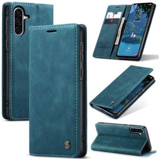 CaseMe Samsung Galaxy A36 5G Wallet Magnetic Suede Leather Case Blue