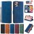 iPhone 12/12 Pro Wallet RFID Blocking Kickstand Case Blue