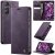 CaseMe Samsung Galaxy S23 FE Magnetic Wallet Case with RFID Blocking Purple