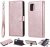 Samsung Galaxy A71 5G Wallet Detachable 2 in 1 Stand Case Rose Gold