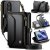 CaseMe Samsung Galaxy Z Fold8 RFID Wallet Case with Crossbody Strap, Zipper Pocket & Wireless Charging Black