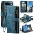 CaseMe Google Pixel 11 Pro XL Wallet Case with Zipper Pocket & Wireless Charging Blue