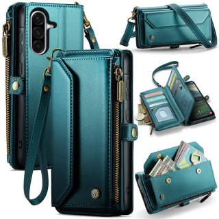 CaseMe Samsung Galaxy A36 5G Wallet RFID Blocking Crossbody Phone Case Green