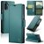 CaseMe Samsung Galaxy A17 Wallet RFID Blocking Magnetic Buckle Case Green