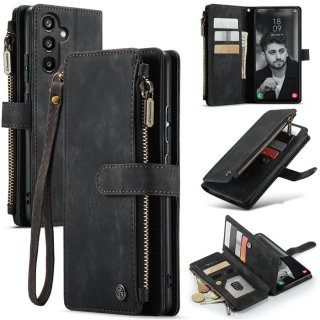 CaseMe Samsung Galaxy A34 5G Wallet Kickstand Case Black