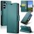 CaseMe Samsung Galaxy S25 Wallet RFID Blocking Magnetic Buckle Case Green