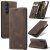 CaseMe Samsung Galaxy S26 Wallet Magnetic Suede Leather Case Coffee