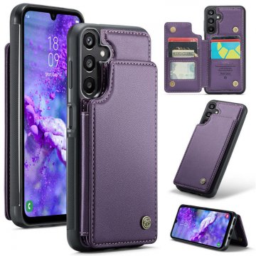 CaseMe Samsung Galaxy A16 5G RFID Blocking Card Holder Kickstand Case Purple