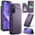 CaseMe Samsung Galaxy A16 5G RFID Blocking Card Holder Kickstand Case Purple