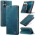 CaseMe Samsung Galaxy A06 Wallet Magnetic Suede Leather Case Blue