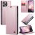 CaseMe iPhone 16 Pro Max Luxury Wallet Magnetic Case Pink