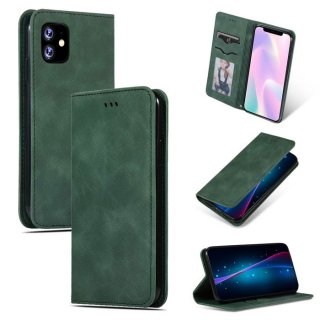 iPhone 11 Magnetic Flip Wallet Stand Shockproof Case Green