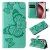 For iPhone 16 Pro Butterfly Embossed Wallet Magnetic Case Green