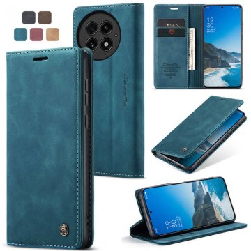 CaseMe OnePlus 13 Wallet Magnetic Suede Leather Case Blue