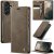 CaseMe Samsung Galaxy A57 Magnetic Wallet Case with RFID Blocking Coffee