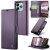 CaseMe Xiaomi Redmi Note 14 Wallet RFID Blocking Magnetic Buckle Case Purple