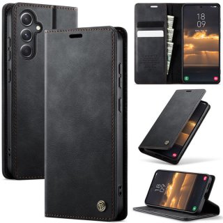 CaseMe Samsung Galaxy S23 FE Magnetic Wallet Case with RFID Blocking Black