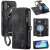 CaseMe iPhone 17 2-in-1 Magnetic Wallet Case with MagSafe & RFID Blocking Black