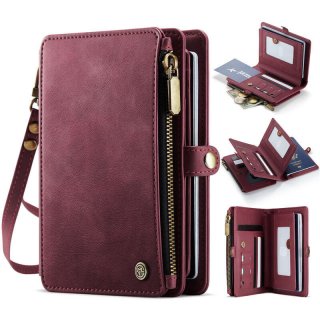 CaseMe RFID Blocking Passport Wallet – Secure & Stylish Travel Organizer Red