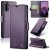 CaseMe Samsung Galaxy A17 Wallet RFID Blocking Magnetic Buckle Case Purple