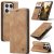 CaseMe Xiaomi 17 Wallet Magnetic Suede Leather Case Brown