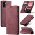 CaseMe Samsung Galaxy A36 5G Wallet Magnetic Suede Leather Case Red