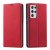 Forwenw Samsung Galaxy S21 Ultra Wallet Kickstand Magnetic Case Red