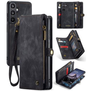 CaseMe Samsung Galaxy A16 5G Wallet Case with Wrist Strap Black