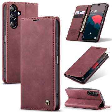 CaseMe Samsung Galaxy A16 5G Wallet Magnetic Suede Leather Case Red