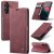 CaseMe Samsung Galaxy A16 5G Wallet Magnetic Suede Leather Case Red