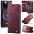 CaseMe Samsung Galaxy S20 Ultra 2-in-1 Magnetic Wallet Case – Wireless Charging & RFID Blocking Red
