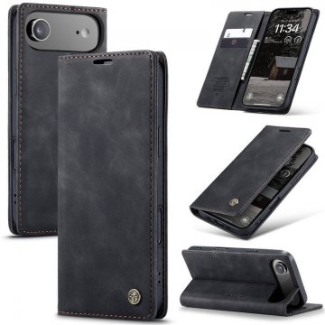 CaseMe iPhone Air Wallet Magnetic Suede Leather Case Black