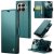 CaseMe Xiaomi 15T Pro Wallet RFID Blocking Magnetic Buckle Case Green
