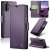 CaseMe Samsung Galaxy A26 5G Wallet RFID Blocking Magnetic Buckle Case Purple