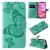 For iPhone 16 Butterfly Embossed Wallet Magnetic Case Green